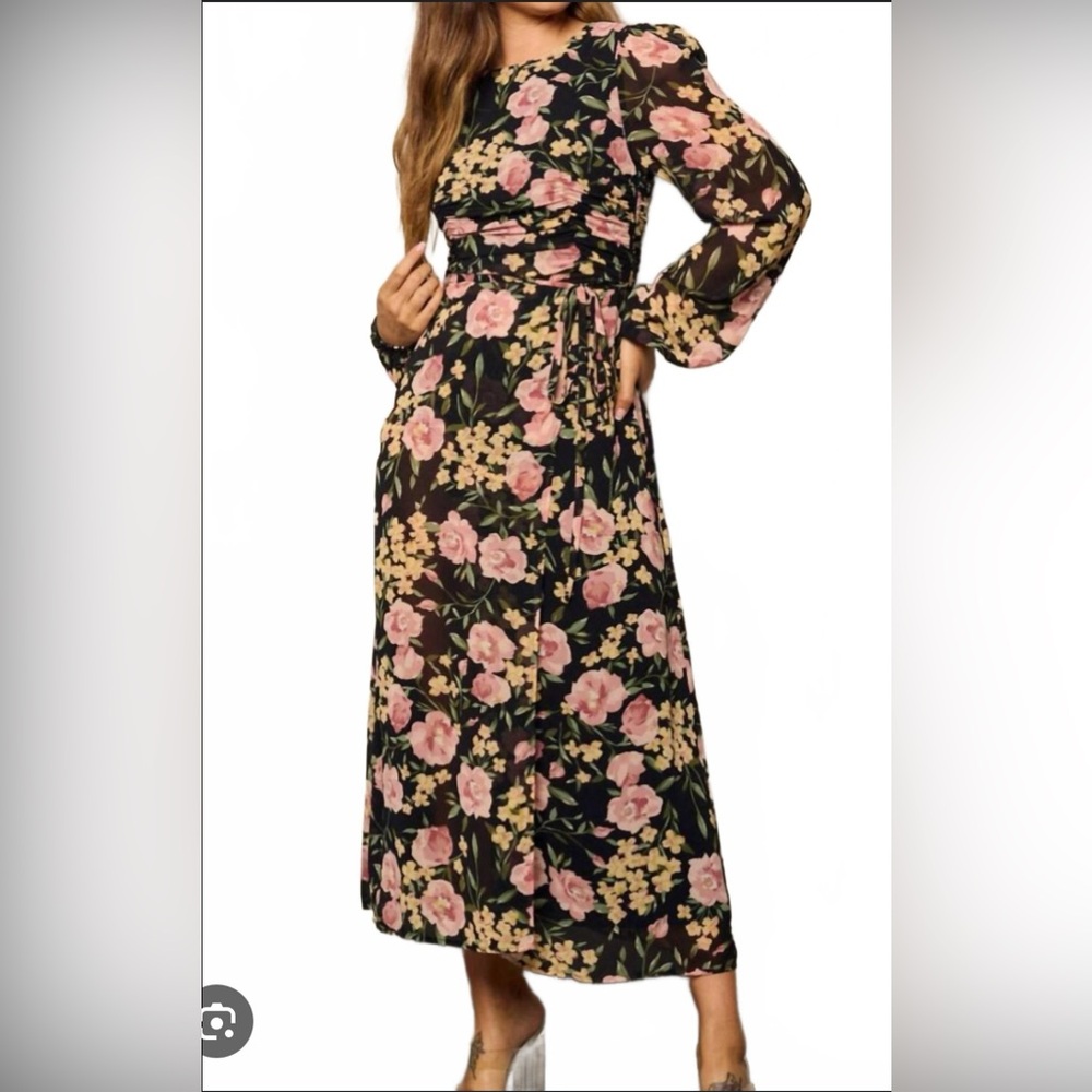 Nwot Emory Park floral Maxi Dress long sleeve